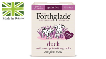 FORTHGLADE ΥΓΡΗ ΤΡΟΦΗ ΣΚΥΛΟΥ ΠΑΠΙΑ ΓΙΑ ΚΟΥΤΑΒΙΑ ΜΕ ΚΟΛΟΚΥΘΑ & ΛΑΧΑΝΙΚΑ 125GR